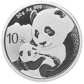 2019熊猫10元银币（含纯银30克）