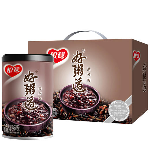 280g*12罐银鹭好粥道黑米粥八宝粥 商品图0