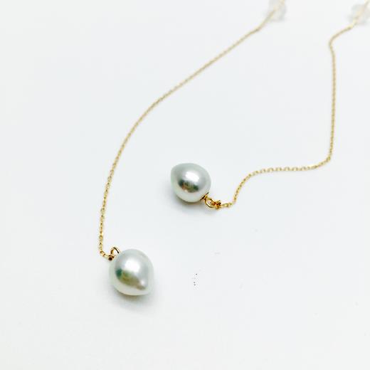 北京仓｜Shinkai-ChicChic-Akoya珍珠 18K黄金 耳线（中号）［日本设计师］ 商品图1