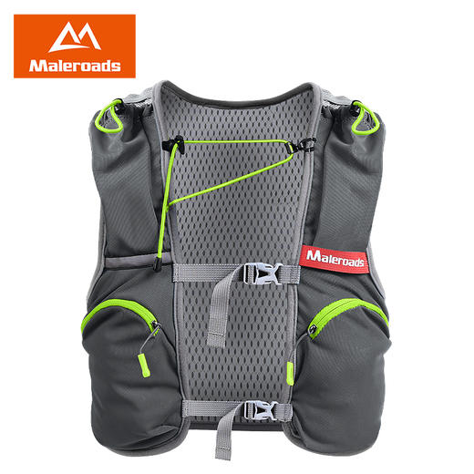 【清仓半价】迈路士越野跑步双肩背包男透气户外徒步运动水袋包女防水骑行包8L 商品图4