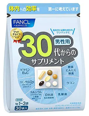 代购日本直邮fancl芳珂男性30岁30代八合一综合维生素营养素包邮税