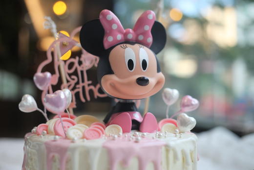 女孩款  迪士尼  纽扣 粉色蝴蝶结米妮 商品图2