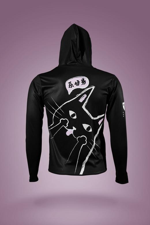 严素运动帽衫，猫仔洗面运动轻帽衫, 男女同款, 轻量速干透气 商品图1