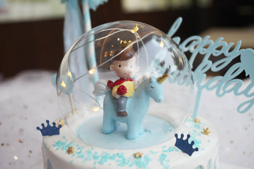 男孩款  灯罩 骐独角兽的小王子   蓝色系 商品图2