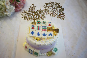 男士款  紫色麻将十三幺   麻将