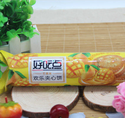 好吃点芒果味欢乐夹心饼干100g袋