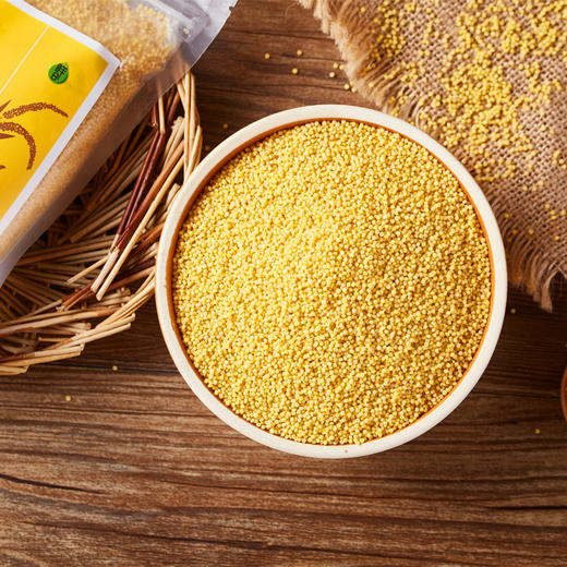 有机黄小米 7袋装  软糯香滑 易煮 农残项目零检出 360g/袋 商品图3