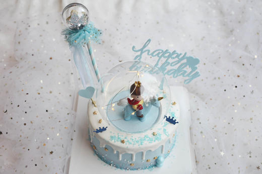 男孩款  灯罩 骐独角兽的小王子   蓝色系 商品图1