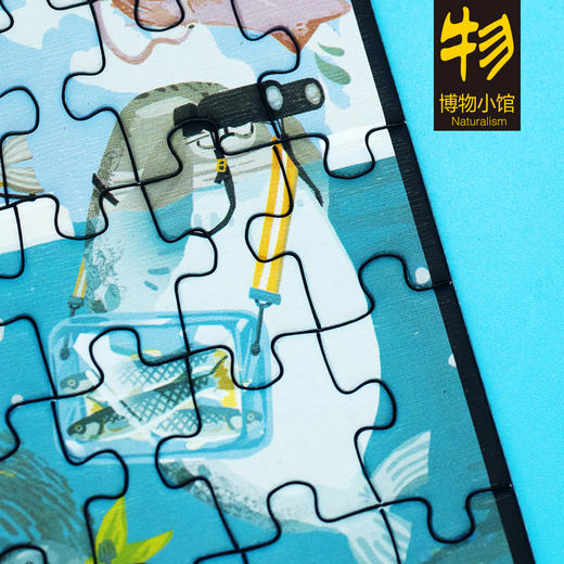 博物小馆原创【萌之屋】动物漫画 100块免拼拼图 A5尺寸小拼图 商品图5