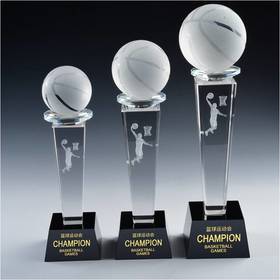 奖杯 水晶 篮球奖杯 定制 刻字定做创意纪念品制作颁奖比赛奖品