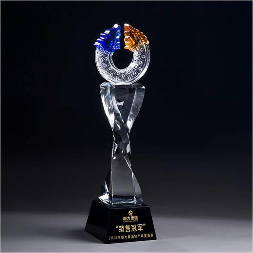 奖杯 水晶 独占鳌头 定制 刻字定做创意纪念品制作颁奖比赛奖品 商品图0