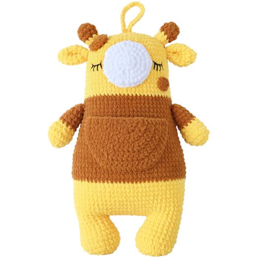 如意鸟 动物靠枕抱枕纯色冰条手工编织diy视频教程材料包 商品图3