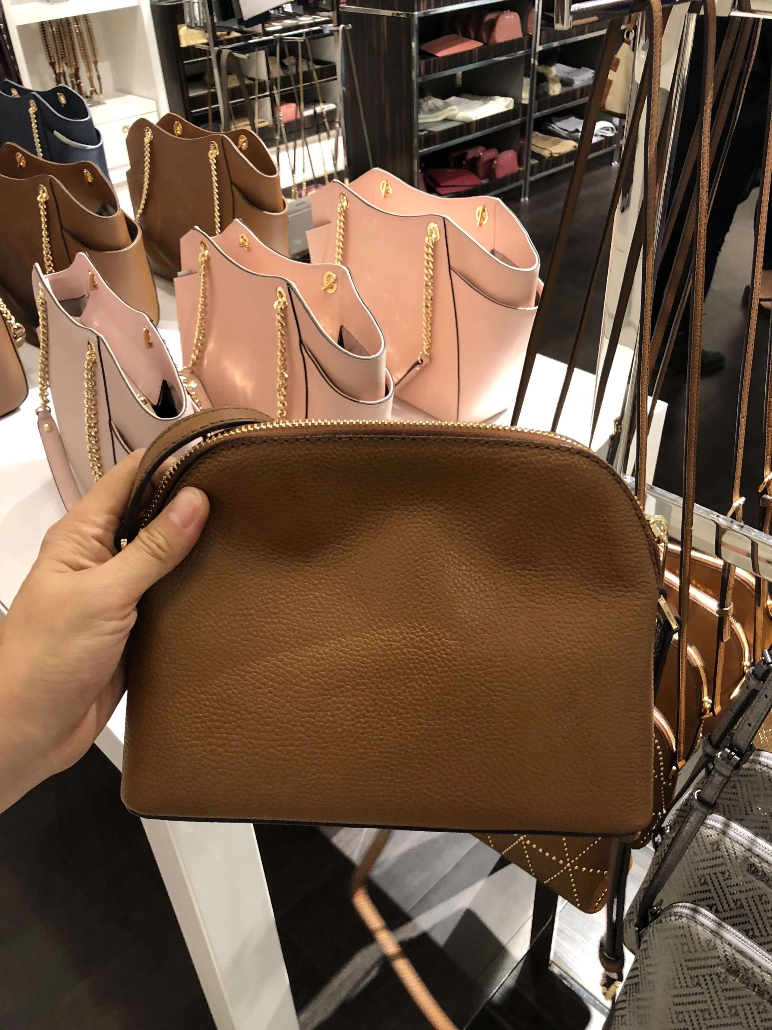 michaelkorsmkadele荔枝纹牛皮小号单肩斜跨贝壳包5色入特价