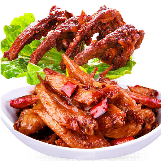 霸王锁骨香辣鸡翅600g组合锁鲜装