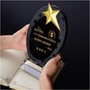 奖杯 水晶 椭圆黑水晶 定制 刻字定做创意纪念品制作颁奖比赛奖品 商品缩略图0