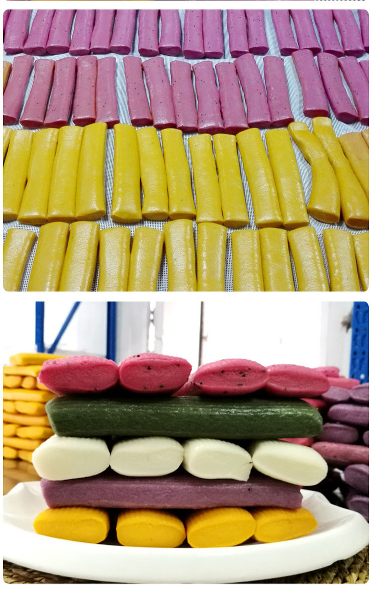 诸暨五彩年糕5斤装真空包装可存放2个月