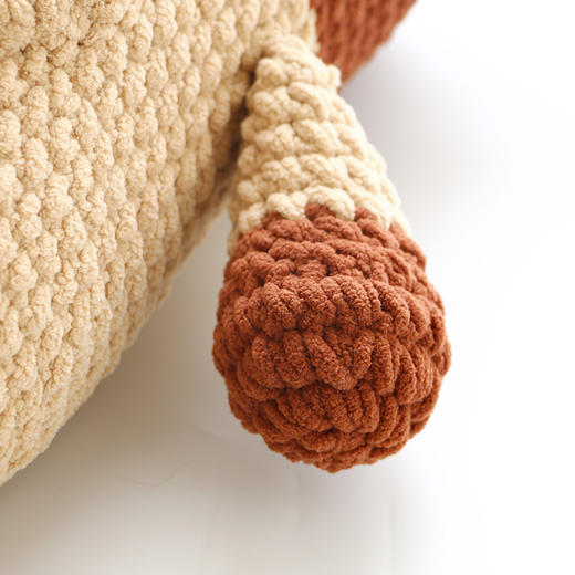 如意鸟 动物靠枕抱枕纯色冰条手工编织diy视频教程材料包 商品图1