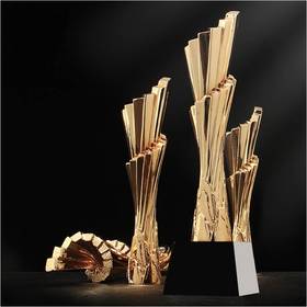 继往开来定制定做高档优秀员工奖品创意金属奥斯卡小金人冠军奖杯刻字