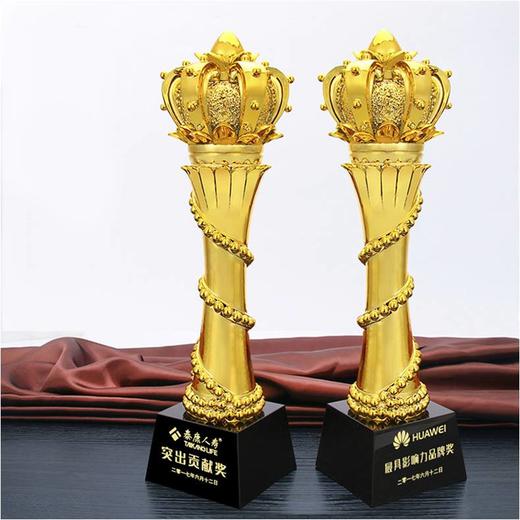 荣耀皇冠定制定做高档优秀员工奖品创意金属奥斯卡小金人冠军奖杯刻字 商品图0