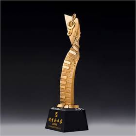 音乐之声定制定做高档优秀员工奖品创意金属奥斯卡小金人冠军奖杯刻字