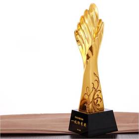 一枝独秀定制定做高档优秀员工奖品创意金属奥斯卡小金人冠军奖杯刻字