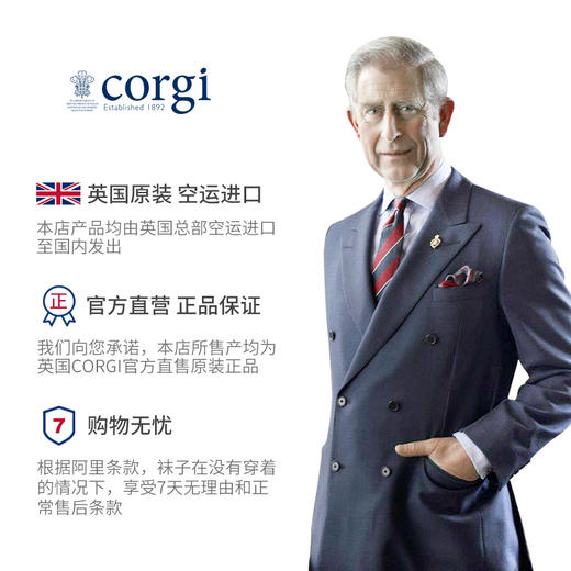 CORGI 男士棉袜 经典时尚 商品图6