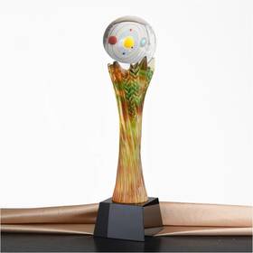 出类拔萃琉璃奖杯水晶定制年会表彰奖牌比赛奖品纪念品免费刻字定做