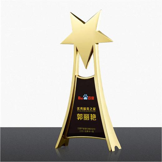 梦想起航 奖杯定制定做高档优秀员工奖品创意金属奥斯卡小金人冠军奖杯刻字 商品图0