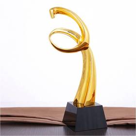 真情奉献定制定做高档优秀员工奖品创意金属奥斯卡小金人冠军奖杯刻字