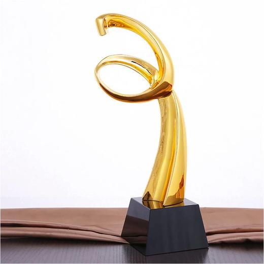 真情奉献定制定做高档优秀员工奖品创意金属奥斯卡小金人冠军奖杯刻字 商品图0