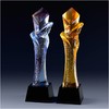 智勇双全琉璃奖杯水晶定制年会表彰奖牌比赛奖品纪念品免费刻字定做 商品缩略图0