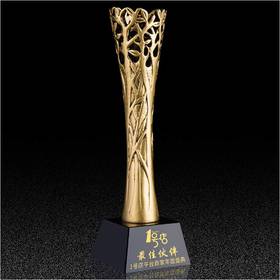 百年树人定制定做高档优秀员工奖品创意金属奥斯卡小金人冠军奖杯刻字
