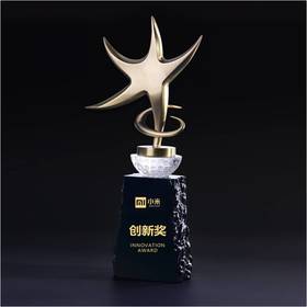 创新奖 奖杯定制定做高档优秀员工奖品创意金属奥斯卡小金人冠军奖杯刻字