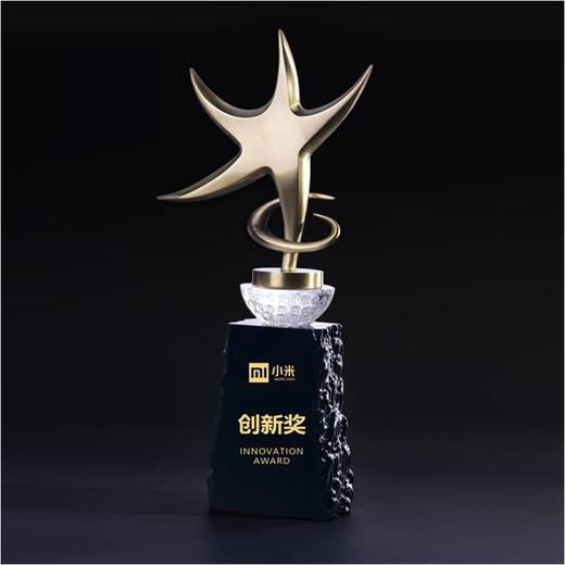 创新奖 奖杯定制定做高档优秀员工奖品创意金属奥斯卡小金人冠军奖杯刻字 商品图0