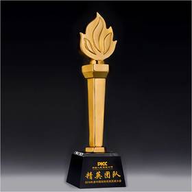 火光烛天定制定做高档优秀员工奖品创意金属奥斯卡小金人冠军奖杯刻字