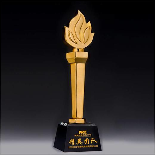 火光烛天定制定做高档优秀员工奖品创意金属奥斯卡小金人冠军奖杯刻字 商品图0