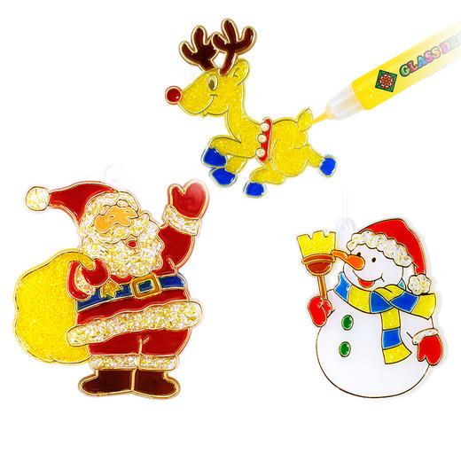 AMOS圣诞节免烤胶画圣诞礼物圣诞装饰小挂件DIY胶画 商品图4