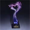 慈善爱心琉璃奖杯水晶定制年会表彰奖牌比赛奖品纪念品免费刻字定做 商品缩略图0