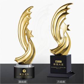 星光闪耀 奖杯定制定做高档优秀员工奖品创意金属奥斯卡小金人冠军奖杯刻字