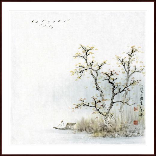 任大庆-真迹-山水画《秋意浓》 客厅 玄关 商品图1