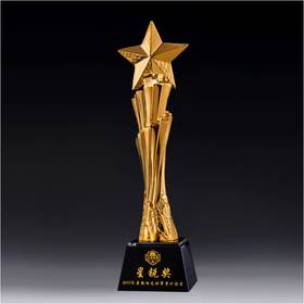 超越自我定制定做高档优秀员工奖品创意金属奥斯卡小金人冠军奖杯刻字