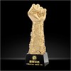 重拳出击定制定做高档优秀员工奖品创意金属奥斯卡小金人冠军奖杯刻字 商品缩略图0