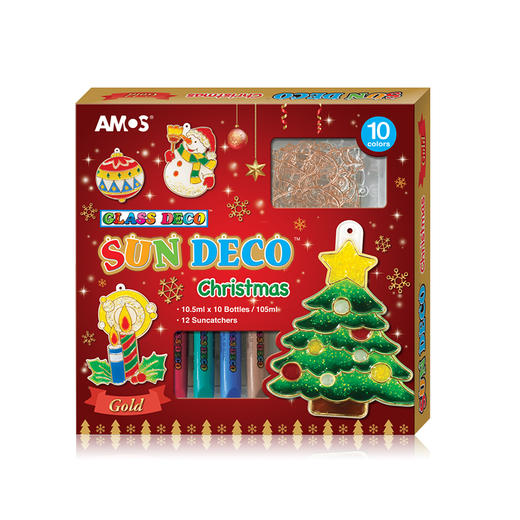 AMOS圣诞节免烤胶画圣诞礼物圣诞装饰小挂件DIY胶画 商品图1