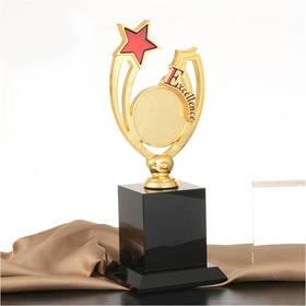 力臻卓越 奖杯定制定做高档优秀员工奖品创意金属奥斯卡小金人冠军奖杯刻字