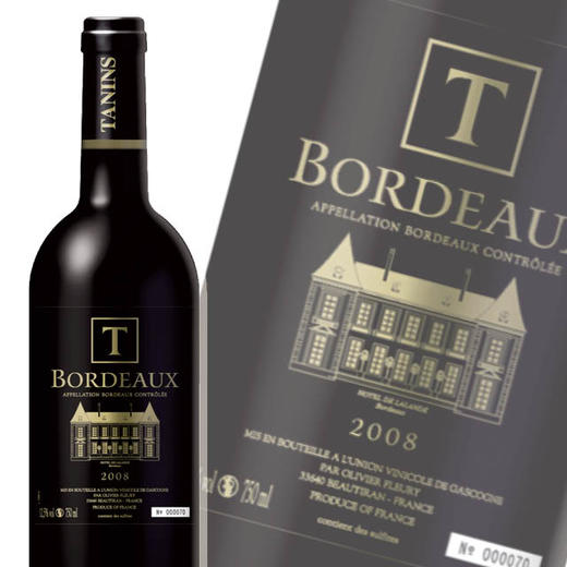 泰妮丝波尔多红葡萄酒 Tanins Bordeaux 750ml 商品图0