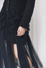 AtelierMissLu / Nicholas 黑色装饰拼纱羊毛大衣 商品缩略图7