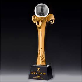 卓越功勋 定制定做高档优秀员工奖品创意金属奥斯卡小金人冠军奖杯刻字