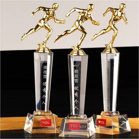 奔跑吧兄弟定制定做高档优秀员工奖品创意金属奥斯卡小金人冠军奖杯刻字