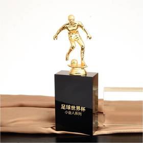 足球世界杯奖杯定制定做高档优秀员工奖品创意金属奥斯卡小金人冠军奖杯刻字