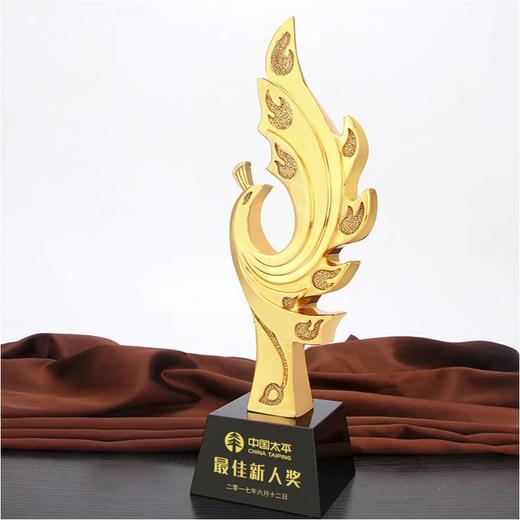 荣誉时刻定制定做高档优秀员工奖品创意金属奥斯卡小金人冠军奖杯刻字 商品图0